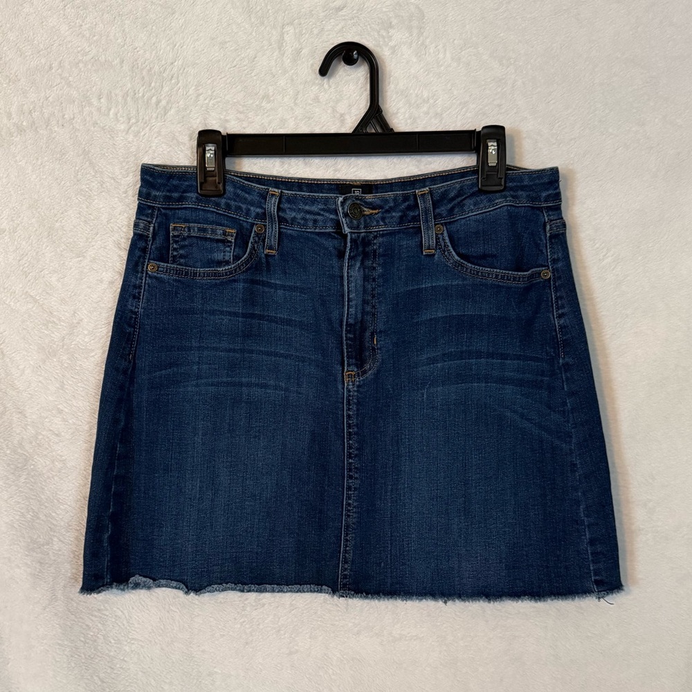 Just Black Dark Blue Mini Skirt